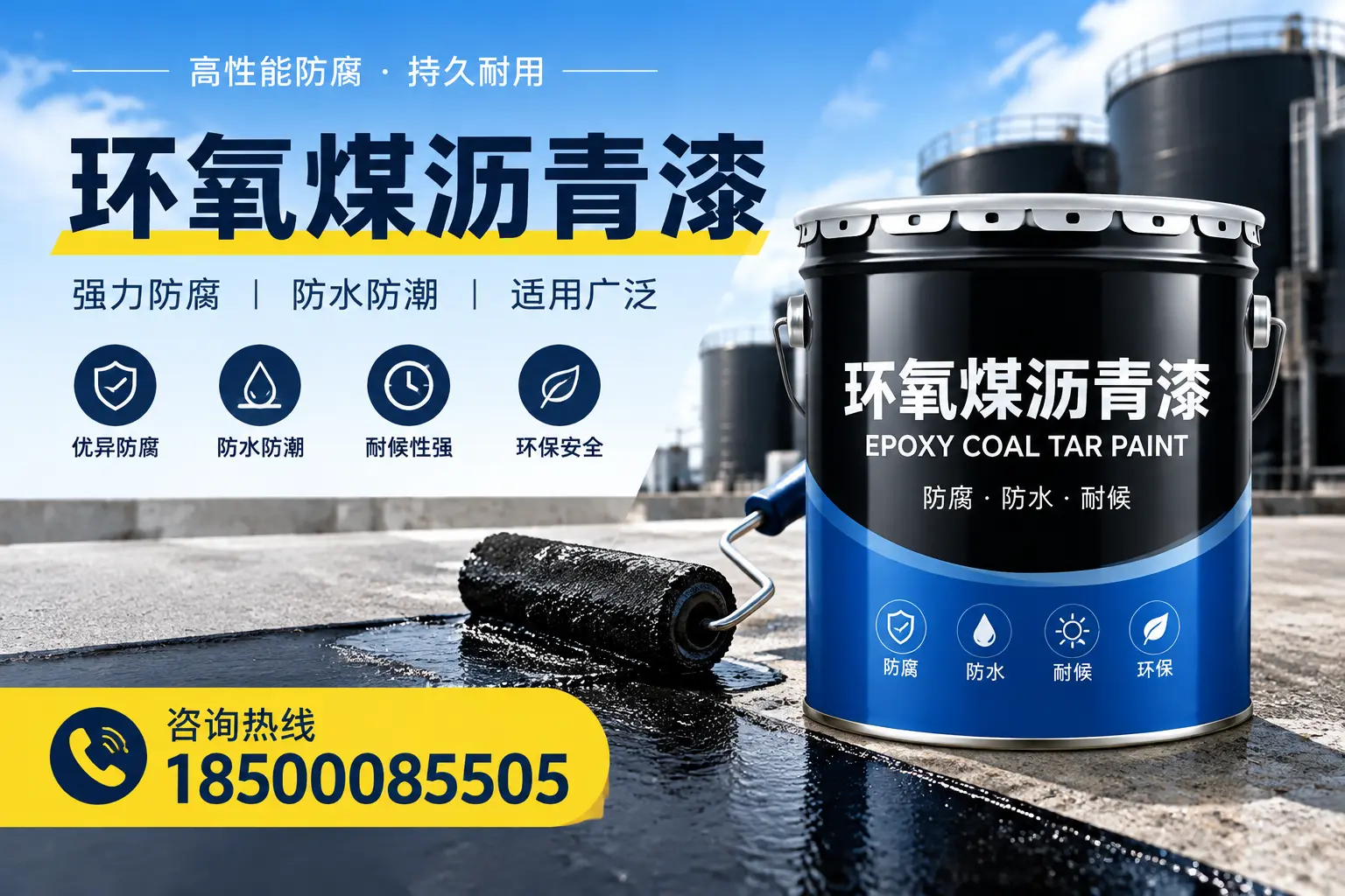选择环氧煤沥青漆的五大理由，黄石客户必知
